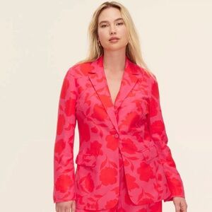 Kate Spade New York x Target Women's Classic Rose Blazer Red Pink M